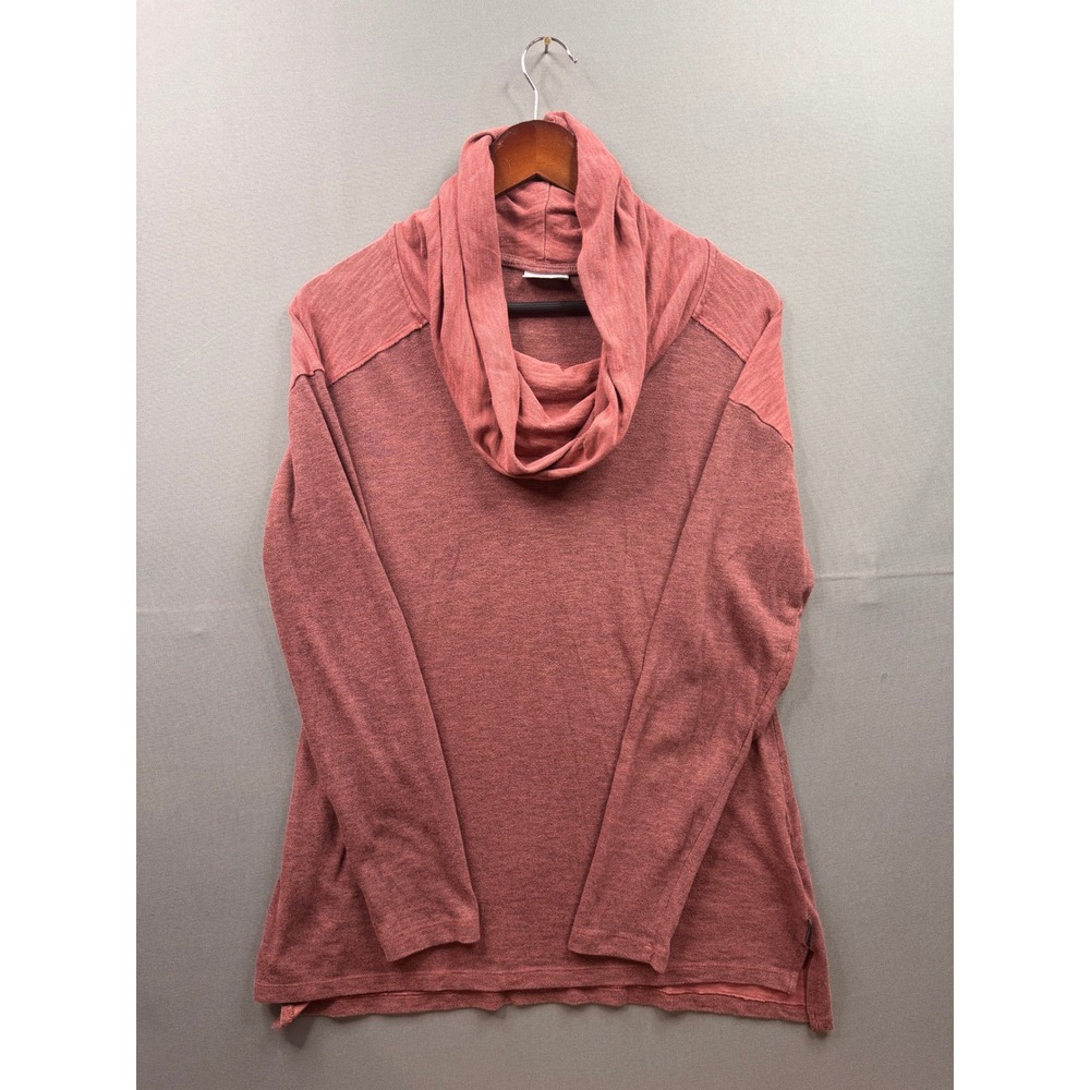 Columbia Women's Cowl Neck Long Sleeve Tunic Top‎ Rose Pink Heathered Medium